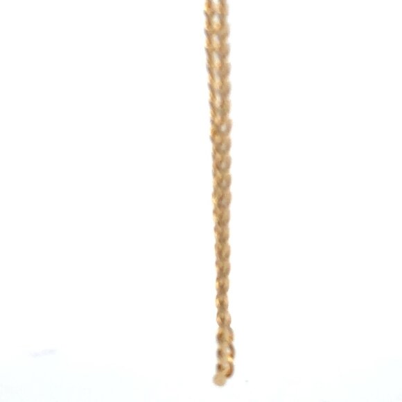 18K Gold Chain Curb Bracelet Size 7 inches - Picture 8 of 9